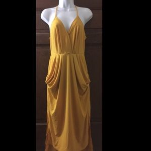 BCBG Honey gold dress